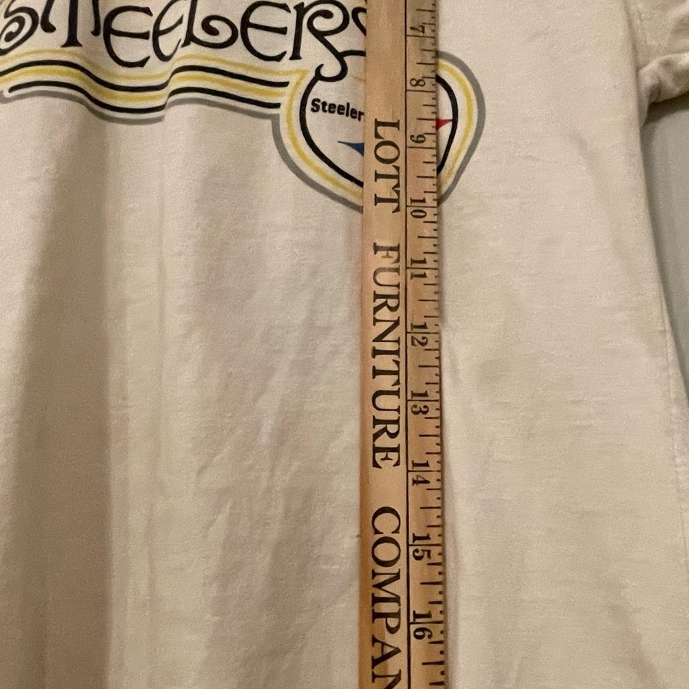 Kids White and Yellow Steelers Short Sleeve Tee - Picture 6 of 6